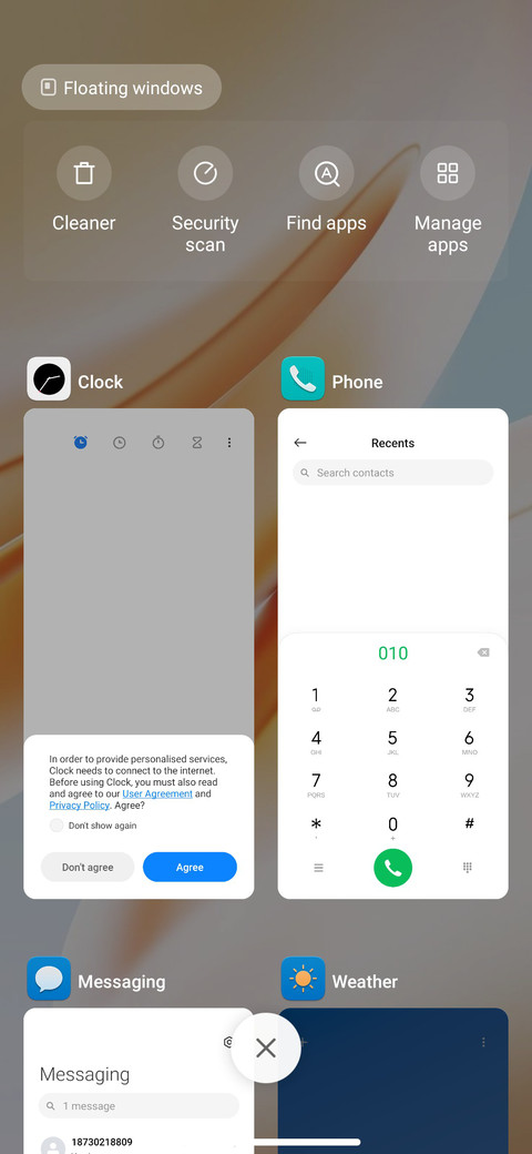 White SQUARE MIUI screenshot