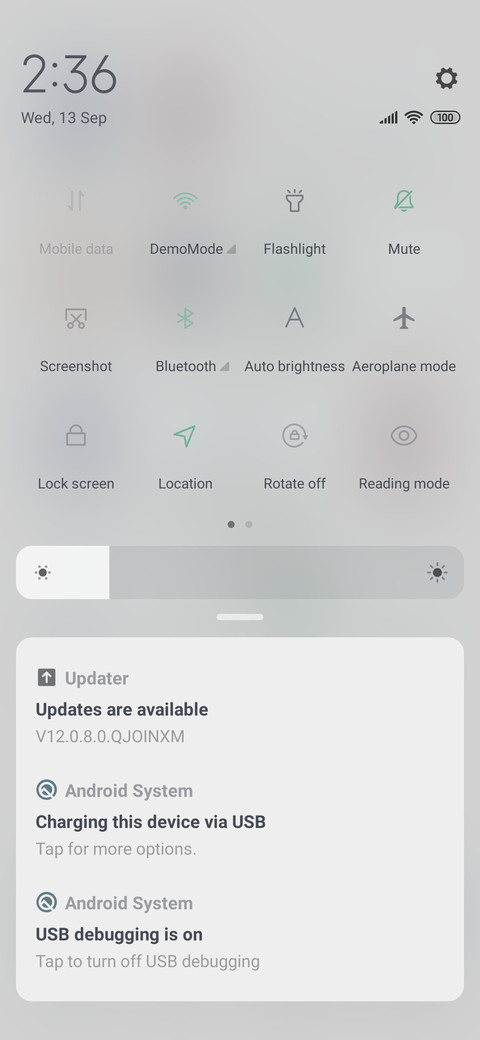 Simple Grey system screenshot