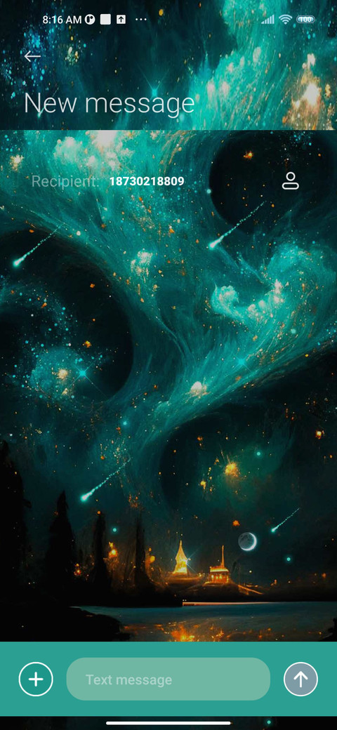 Blue starry sky screenshot