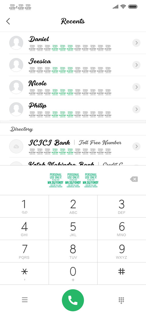 Fondy Script screenshot