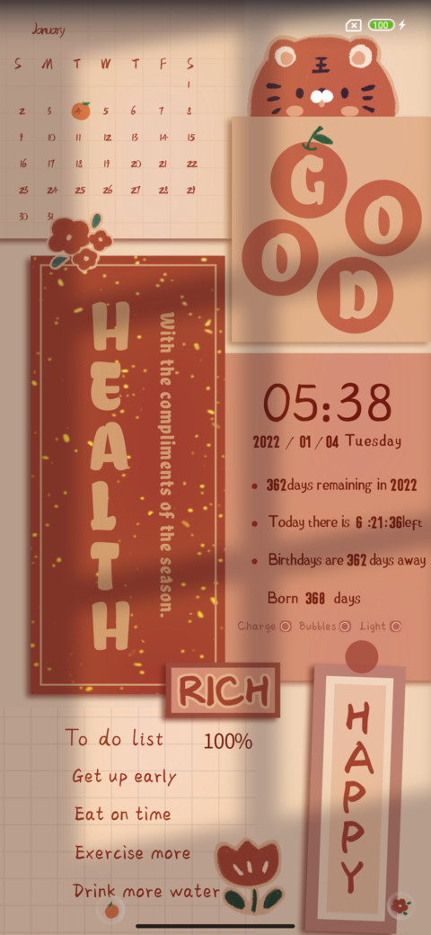 New year sticker screenshot