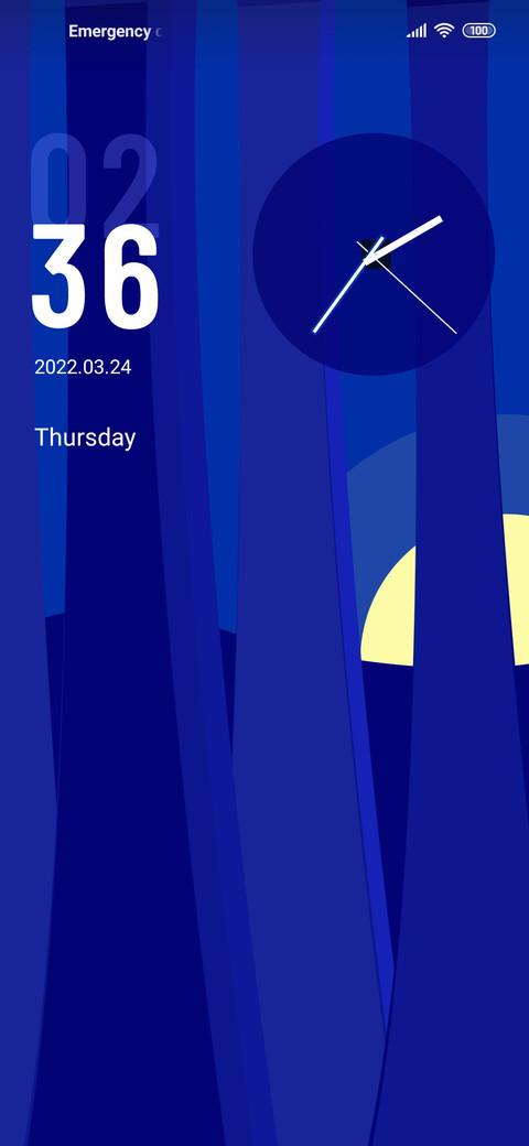 Klein blue morning screenshot