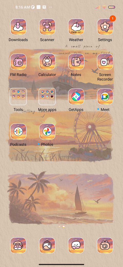 Oranges The sunset screenshot