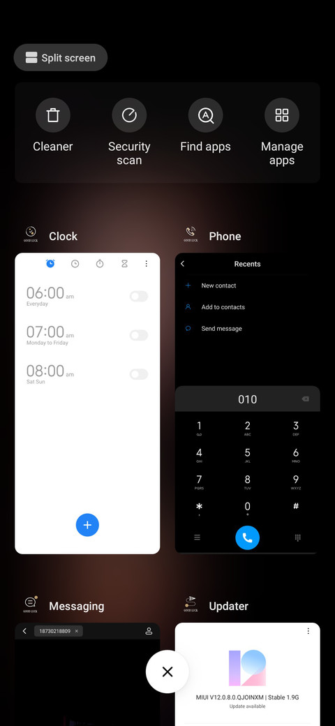 Dynamic blinking screenshot