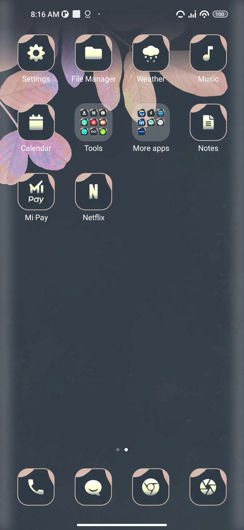 Floral screenshot
