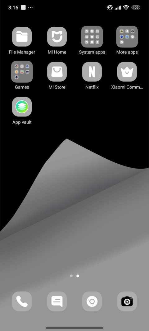 Fold Monochrome screenshot