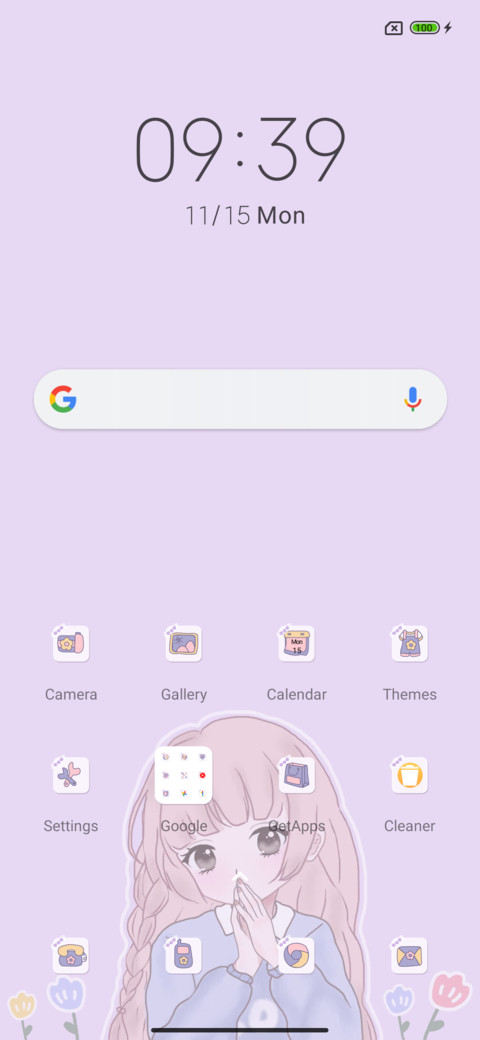 Cute hand account screenshot