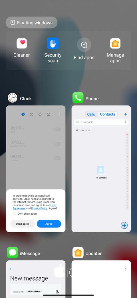 iOX 15 screenshot