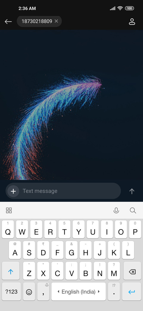 Colored feather screenshot