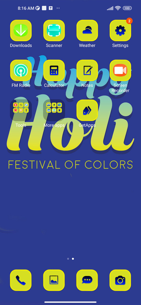 happy holi screenshot