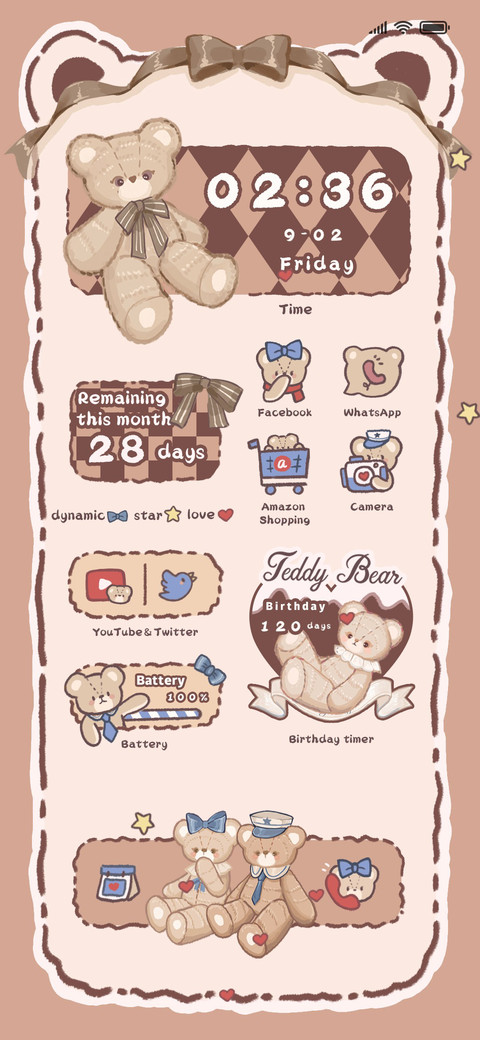 cute brown bear screenshot