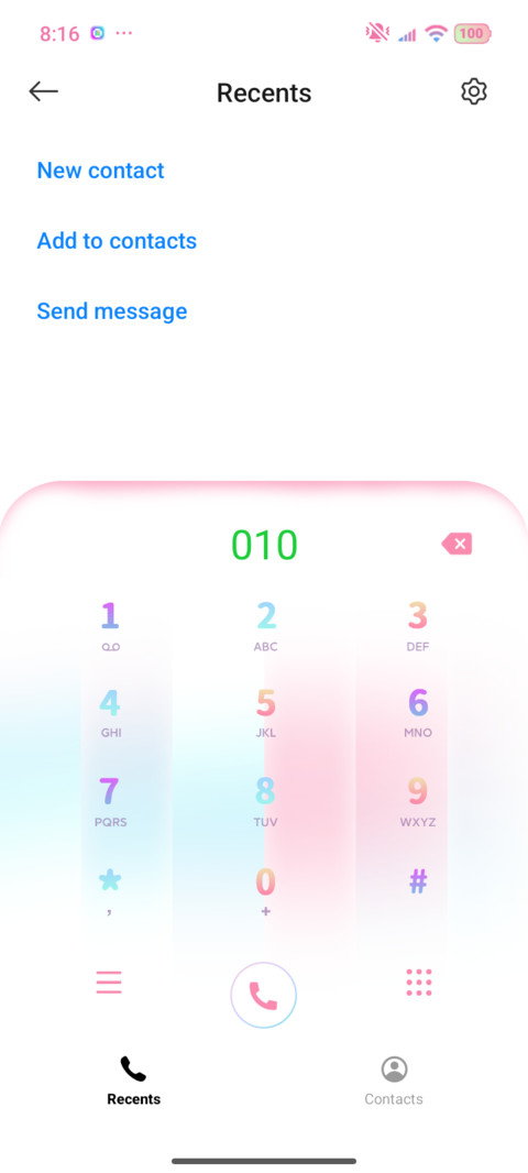 Colorful custom screenshot