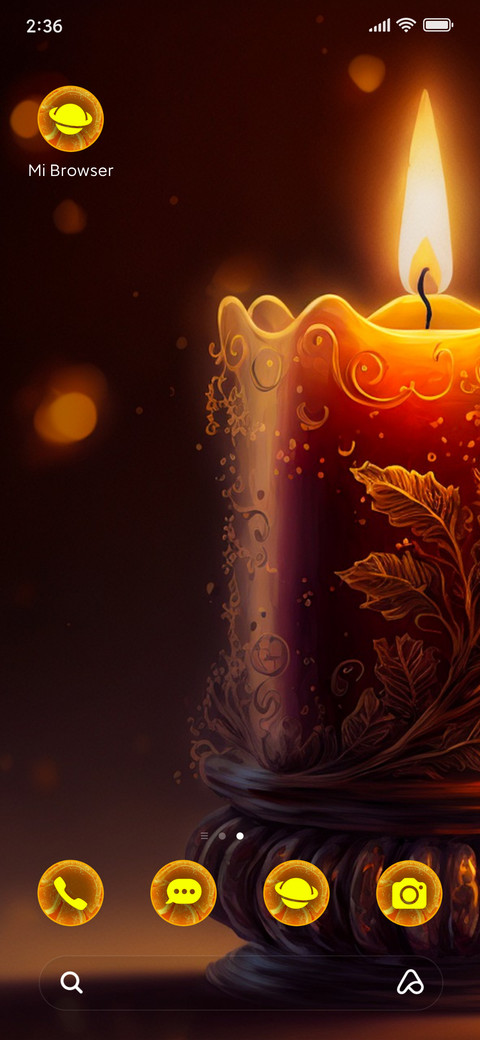 minimal candle screenshot