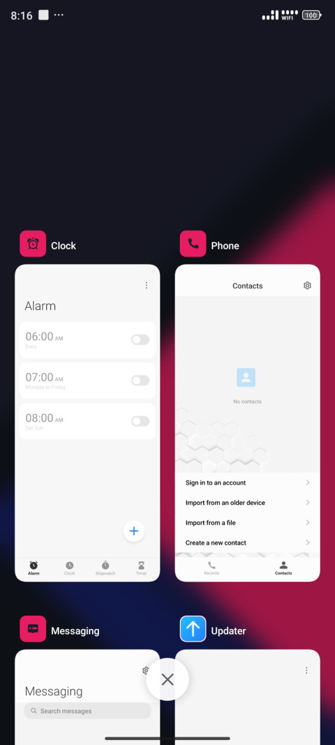 Geometric screenshot