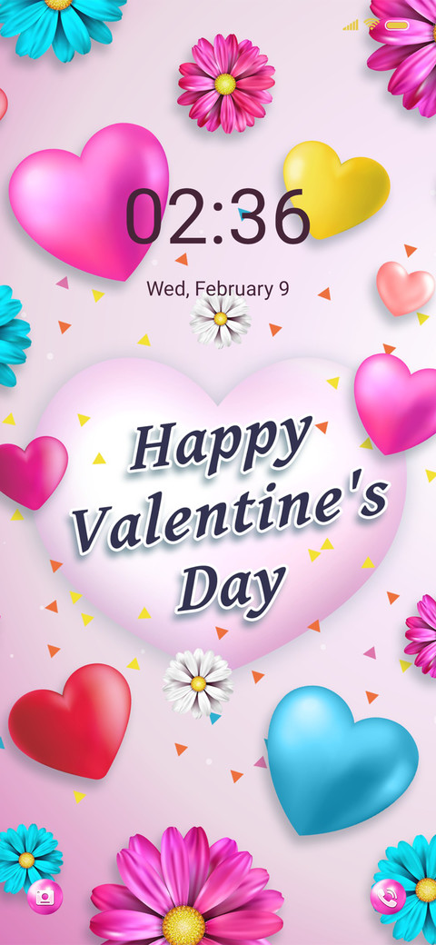 Valentine's flower screenshot