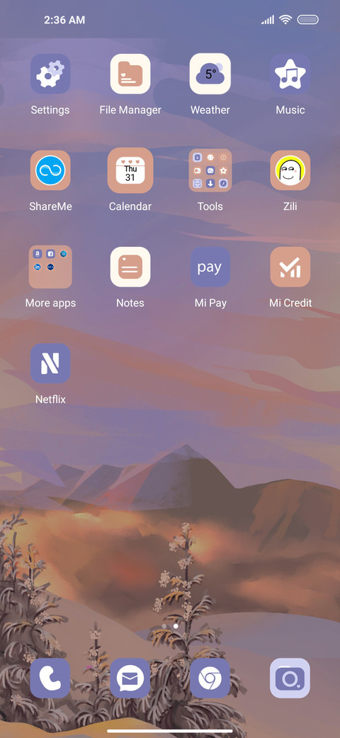 Afterglow widget screenshot