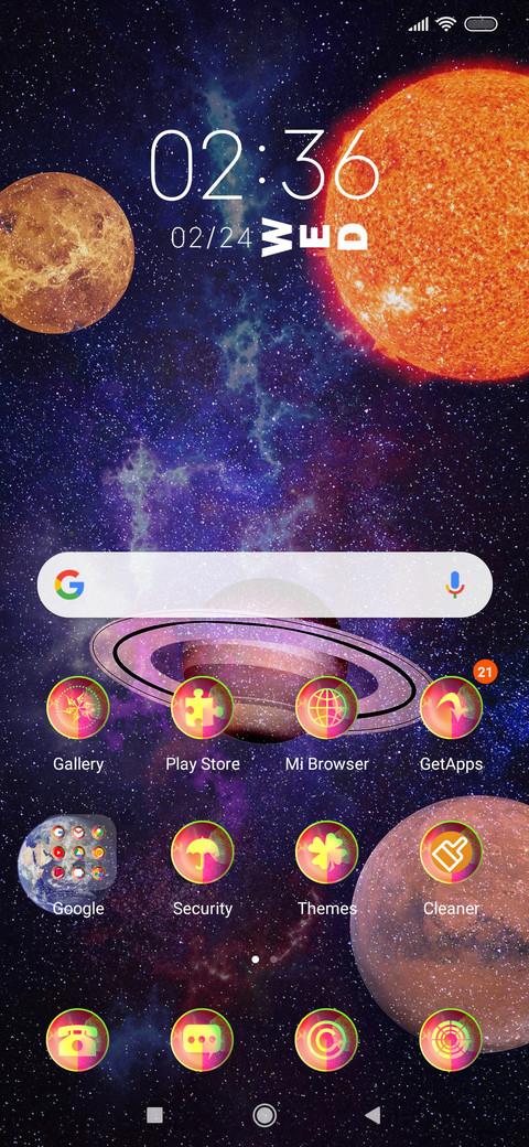 Planets screenshot