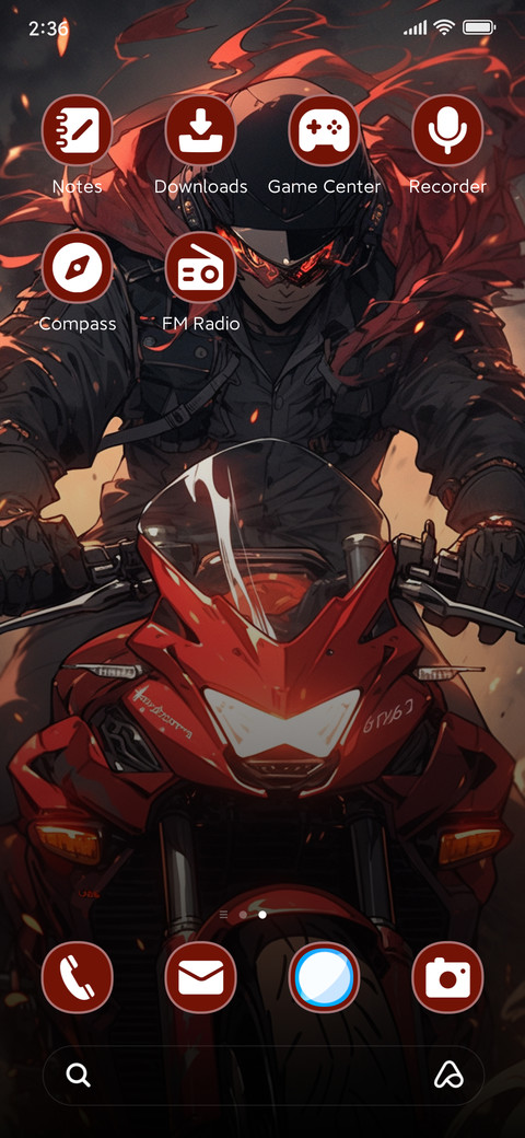 Flaming Motorcycle screenshot