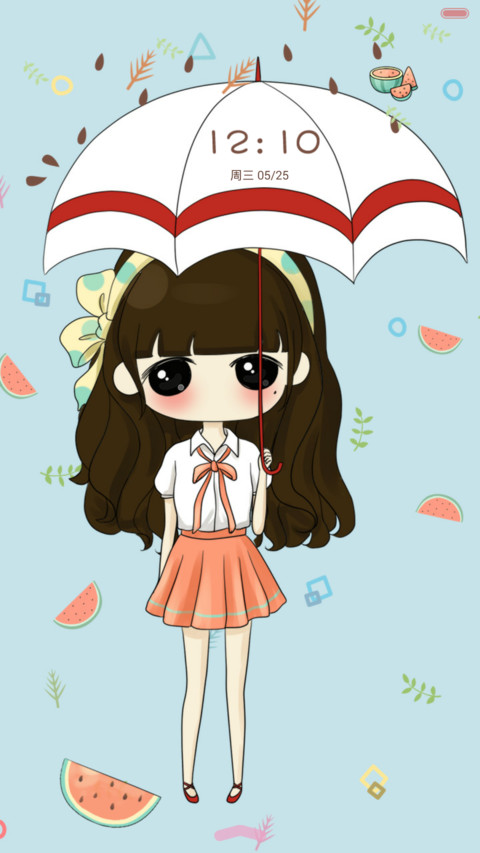  抢红包 小希西瓜的夏天（音乐界面,多锁屏） screenshot