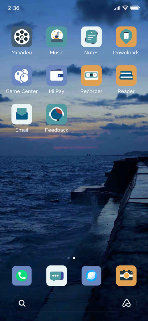 Clouds waves rise screenshot