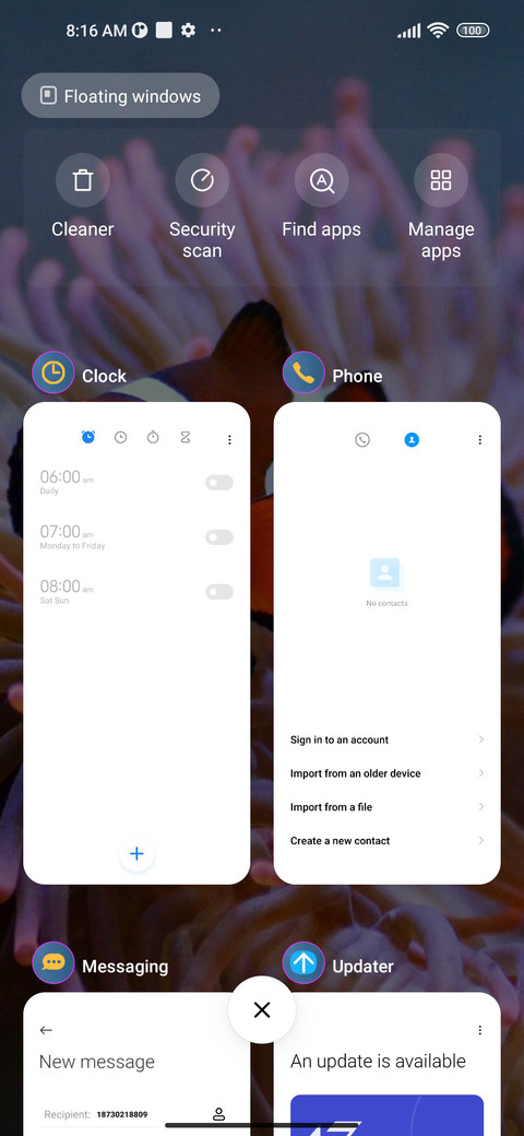 water clownfish screenshot