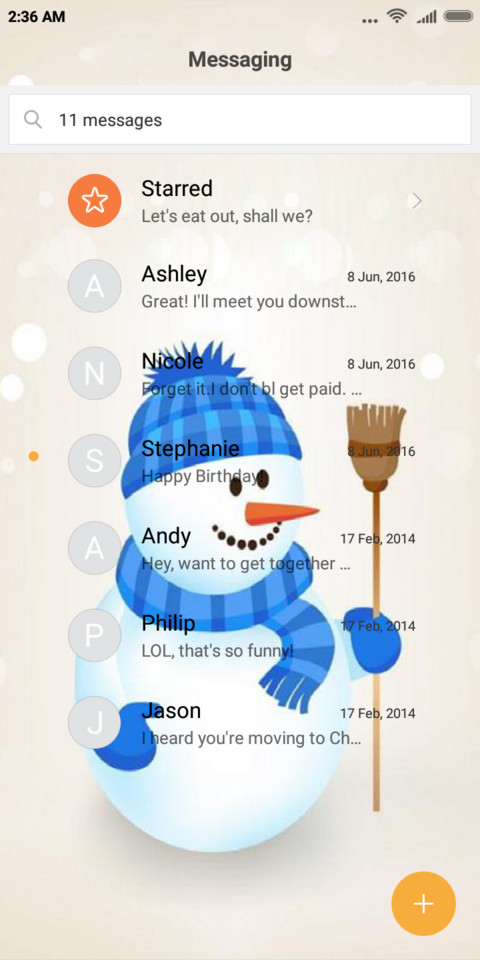 Snowman screenshot