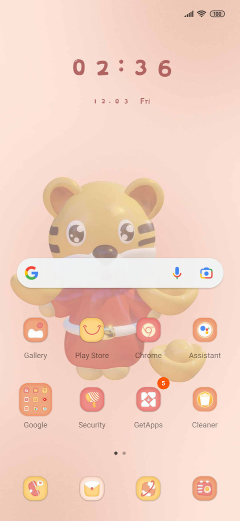 Tiger good luck screenshot