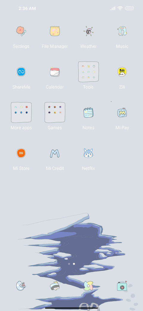 It's snowing screenshot