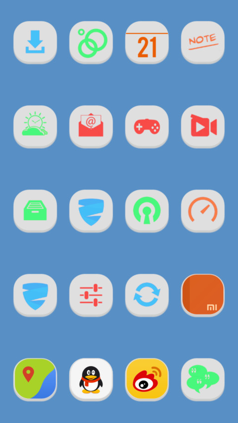 Bluewhite Theme screenshot