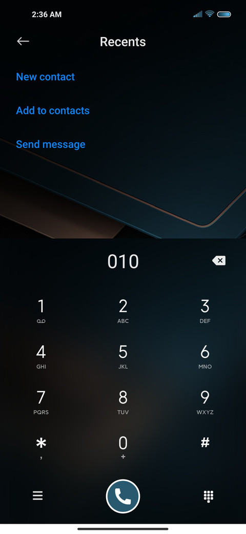 Business blue screenshot