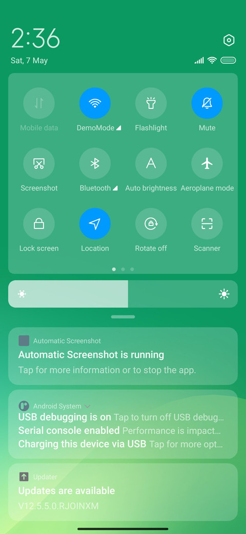 Gradient screenshot
