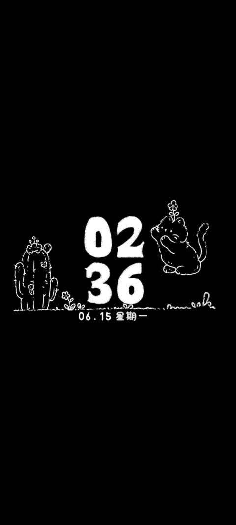 治愈系黑白小猫 screenshot