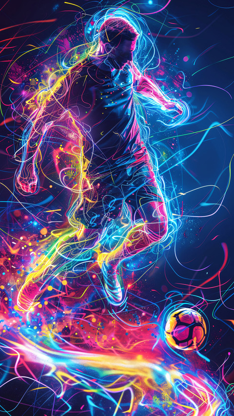 Illustration of football players playing football screenshot