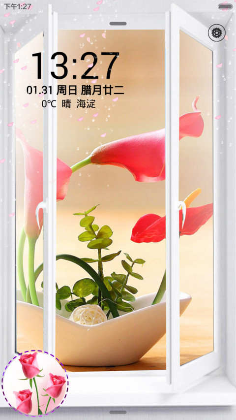 独特橱窗设计+花 screenshot