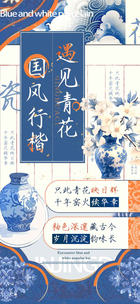 遇见青花国风行楷 screenshot