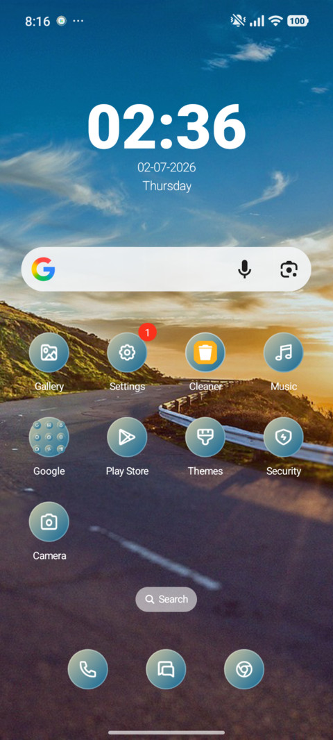 Winding screenshot