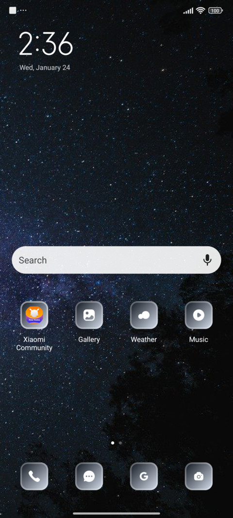 Milky way screenshot