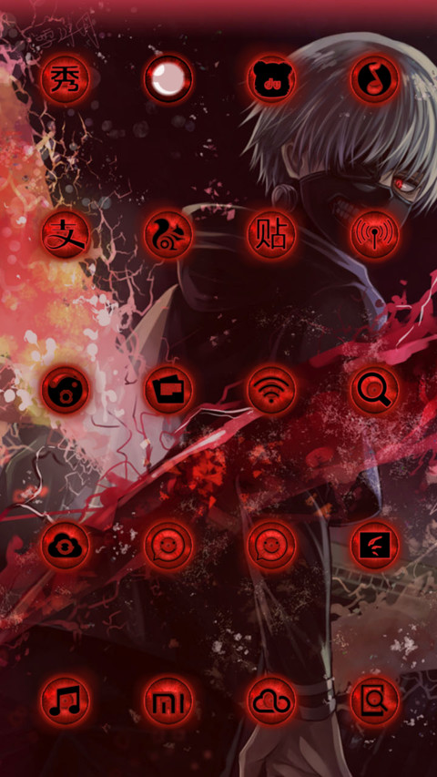  解锁特效 东京喰种【开机动画+三锁屏+音乐界面】 screenshot