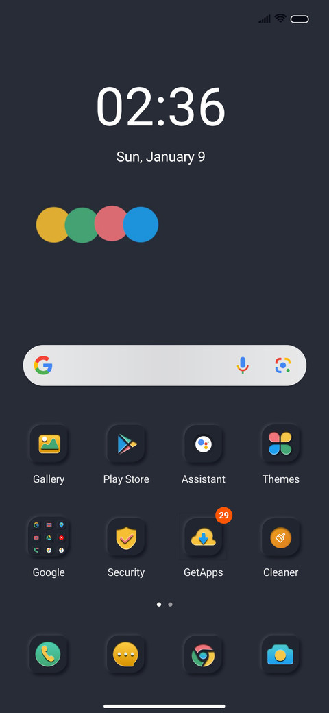 Modern stylish screenshot