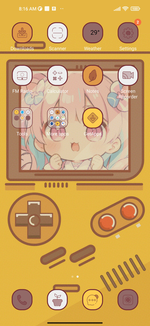games console screenshot