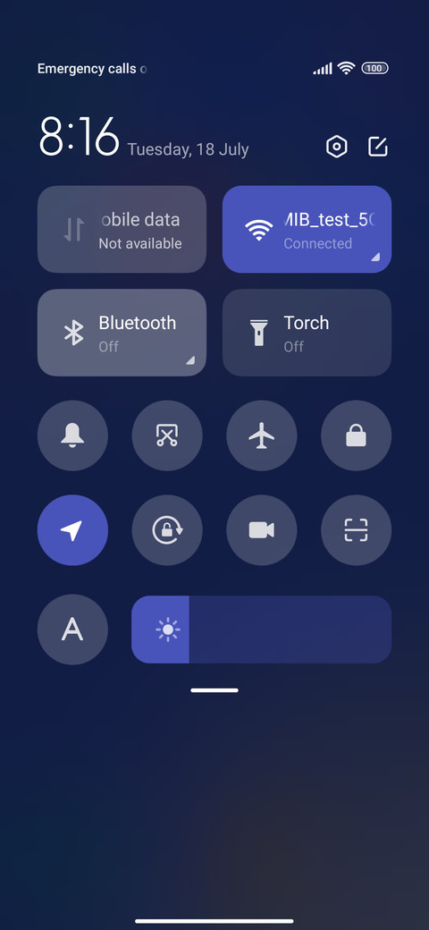 Simple gradient screenshot