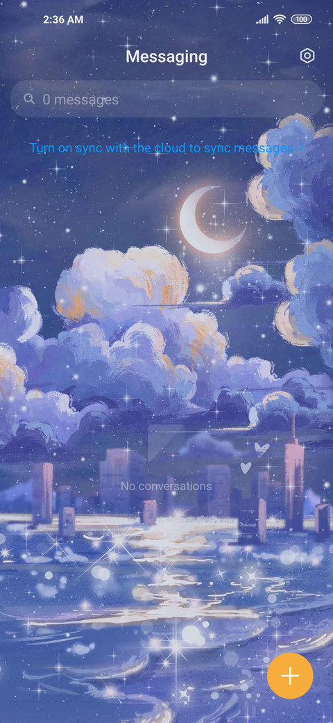 Clouds sea screenshot