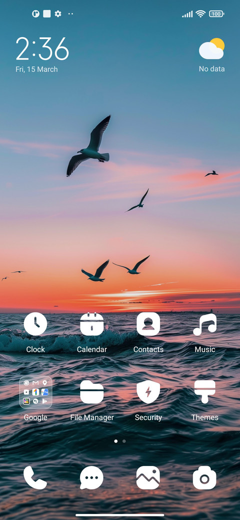 Calm sea screenshot