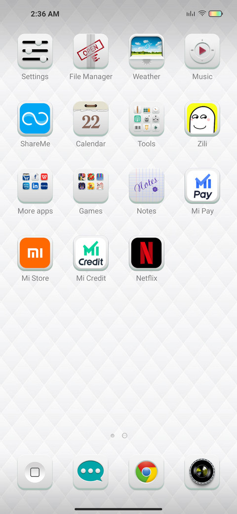 White screenshot