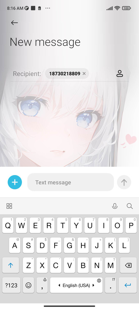 Girl and White Cat screenshot