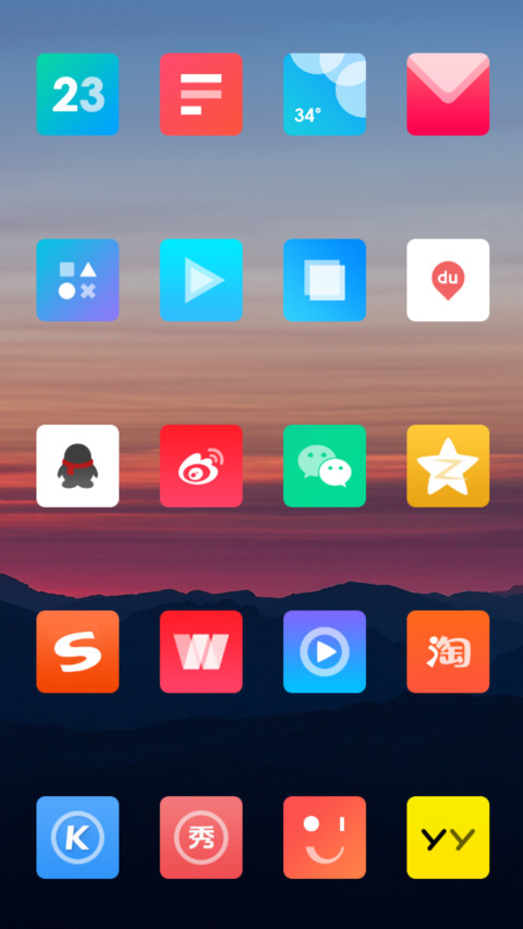 Four Square Theme screenshot