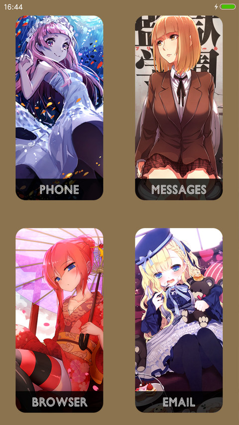 二次元萝莉③【飘花落雨流星坠+重力特效+自由桌面】 screenshot