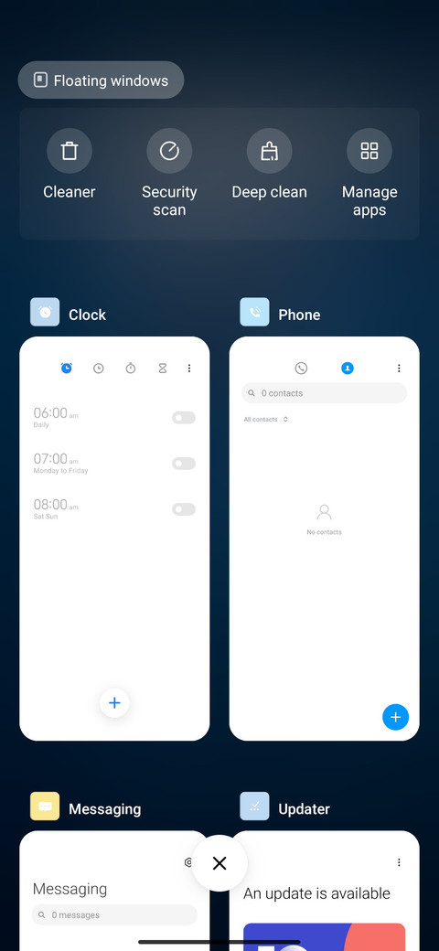 diving screenshot