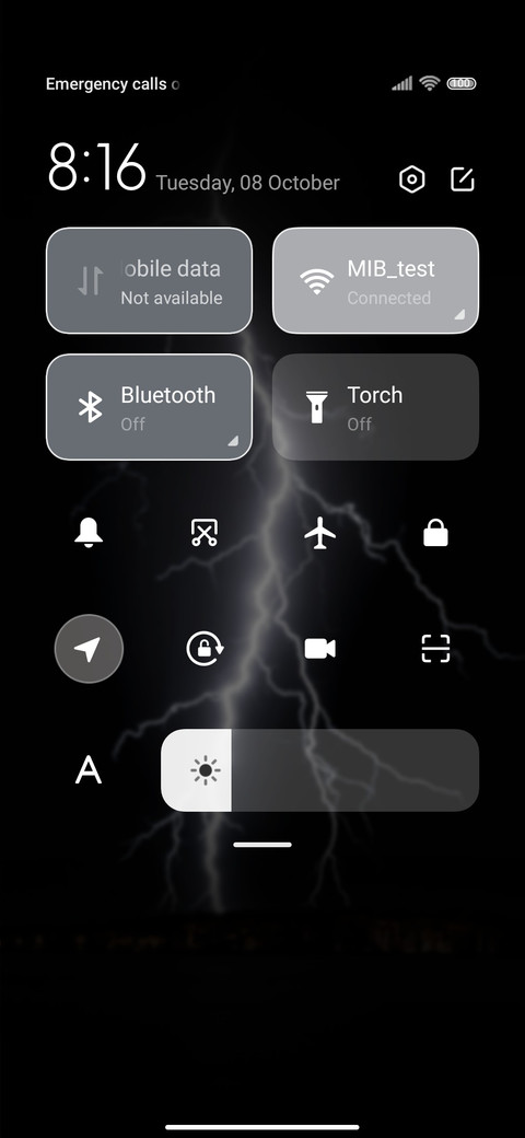 Night rain screenshot