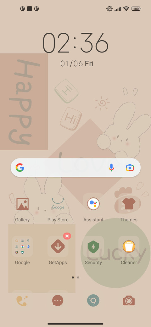 Rabbit sticker screenshot